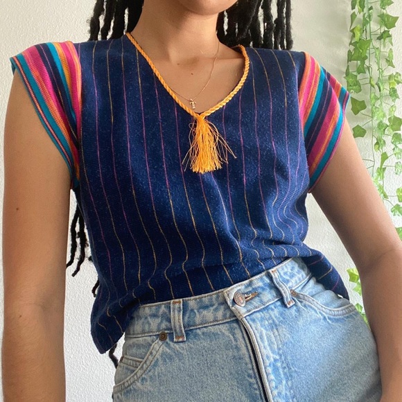 Southwestern knit top - Picture 1 of 3